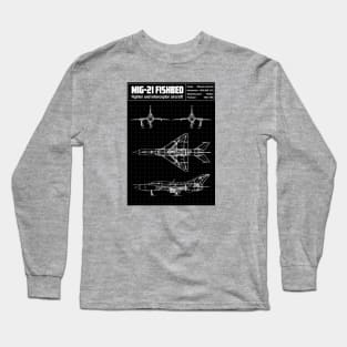 MIG-21 FISHBED Long Sleeve T-Shirt